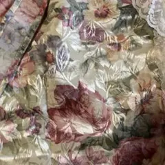 フラワーパターン ドレープカーテン　のれん