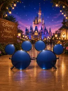 ディズニー ミッキーマウス サングラス青