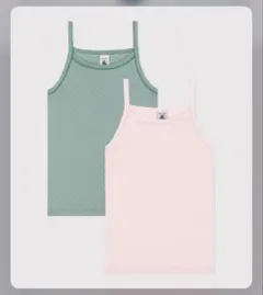 プチバトーPETIT BATEAU キャミソール2枚セット 新品 12ans