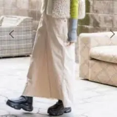 ニコアンド　ホニョコールペインタースカート　新品