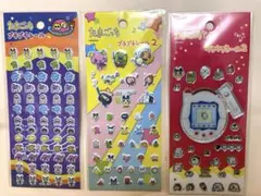 【正規品】新品　ぷっくり たまごっち シール3枚セット　キラキラ　プチプチ