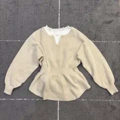 【ローリーズファーム】ベージュニット※インナー付