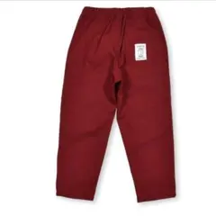 らくのび無地スーパーストレッチパンツ　赤　100