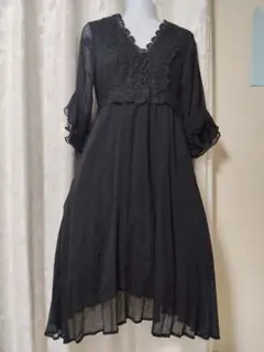 axes femme ワンピース　ロング　黒　ガーリー　ロリータ