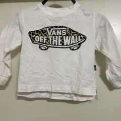 Vans 長袖カットソー ホワイト ヒョウ柄