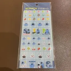 パペットスンスン　sunsun タイルシール　ブルー