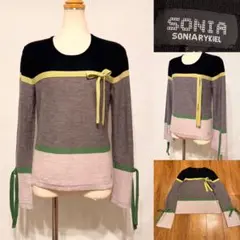 SONIA RYKIEL ソニアリキエル ウール リボンニット40