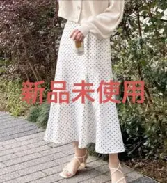 INGNI BACKレースUPマーメイドスカート オフホワイト/ドット FREE