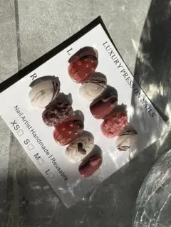 ネイルチップ バレンタイン