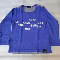 BeBe 長袖Tシャツ 120cm ブルー グレーのサムネイル