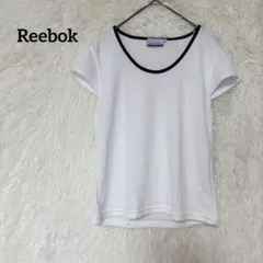 Reebok 半袖 Tシャツ　L　 ホワイト ブラック レディース　スポーツのサムネイル
