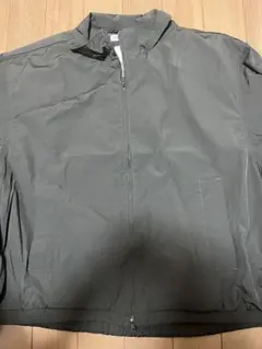 グレー ナイロンジャケット ジッパー付き