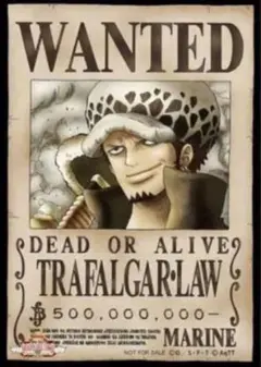 ワンピース　トラファルガー・ロー　手配書ポスター