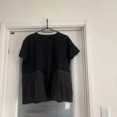 Tシャツ　新品　ペプラム　ジップ　ヤマダヤ　しまむら　coca 好きな方も　黒