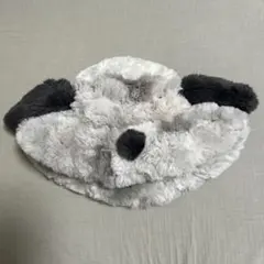 動物耳付きファー帽子