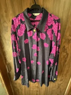 db バラ柄 長袖シャツ サイズ9