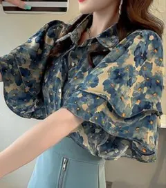 ‼️新品未使用‼️ ダブルフリル半袖ブラウス　Sサイズ