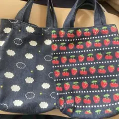 平成レトロ　当時物　デニム　ミニバッグ