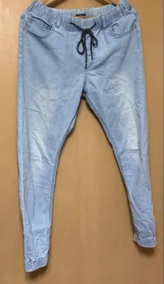 ライトブルー ジョガーパンツ Mサイズ デニム