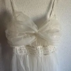 earth チュールワンピース