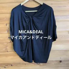 MICA＆DEAL 紺色 フレンチスリーブTシャツ　マイカアンドディールのサムネイル