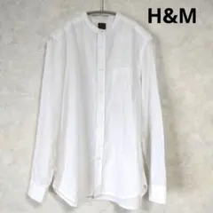 h&m 麻　バンドカラーシャツ　リネン　160のサムネイル