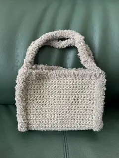 かぎ編み　ハンドバッグ　ハンドメイド
