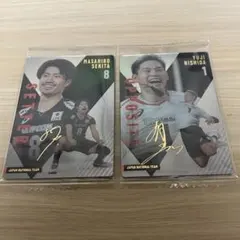日本代表 バレーボール 関田選手、西田選手レアカード セット