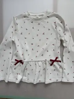 花柄長袖カットソー