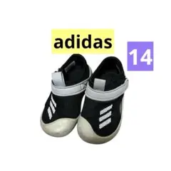 adidas アディダス　ベビーサンダル　サンダル 黒