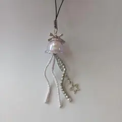 クラゲキーホルダー紫