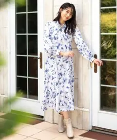 MISCH MASCH　水彩フラワーワンピース　M