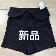 ENVYMブラック ハイウエスト ショートパンツ新品未使用