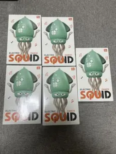 Electric Dancing Squid グリーン イカのおもちゃ 5個