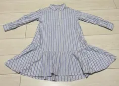 apres les cours ストライプ長袖ワンピース 130 アプレレクール