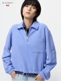 新品 ユニクロ × JW ANDERSON / スウェットハーフジップシャツ M
