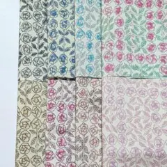 リバティ　ミナペルホネン　スリーピングローズ　8色セット