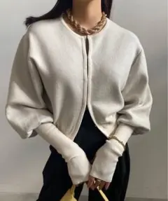AMERI UND REVERSIBLE KNIT CARDIGANのサムネイル