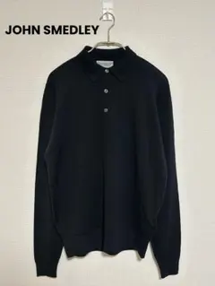美品❗️JOHN SMEDLEY ジョンスメドレー 長袖 ウール ニットポロシャツ