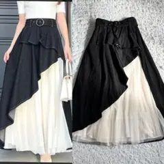 リゼクシー　RESEXXY ボリュームチュールスカート　デニムスカート