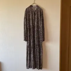 AMERICAN HOLIC 花柄 ロングティアードワンピース Lサイズ