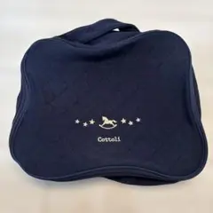 Cottoli ネイビー キルティングバッグ