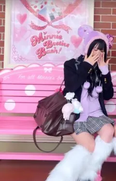 ミニー ファンキャップ 紫