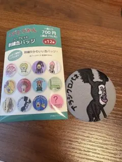 こびとづかん　刺繍缶バッジ　アラシクロバネ