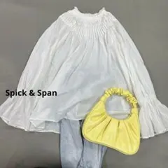 Spick&Span コットンボイルタックフリルブラウス - メルカリ