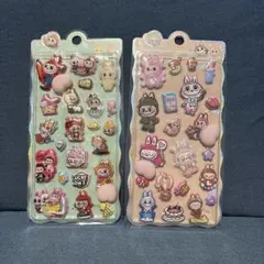 「即日発送！」ミカヅキモモコ 3Dぷくぷくシール ラブブおしりシール×2枚セット