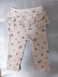 花柄フリル付きレギンス 80 mamaraku birthday