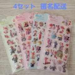 新品 3Dドロップ シール　ぷくぷく 4個セット