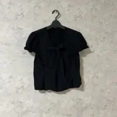 グレイル　黒　リボン　ブラウス