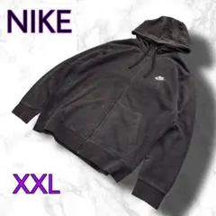 NIKE ナイキ◆ジップパーカー◆フェード◆XXL◆ブラック